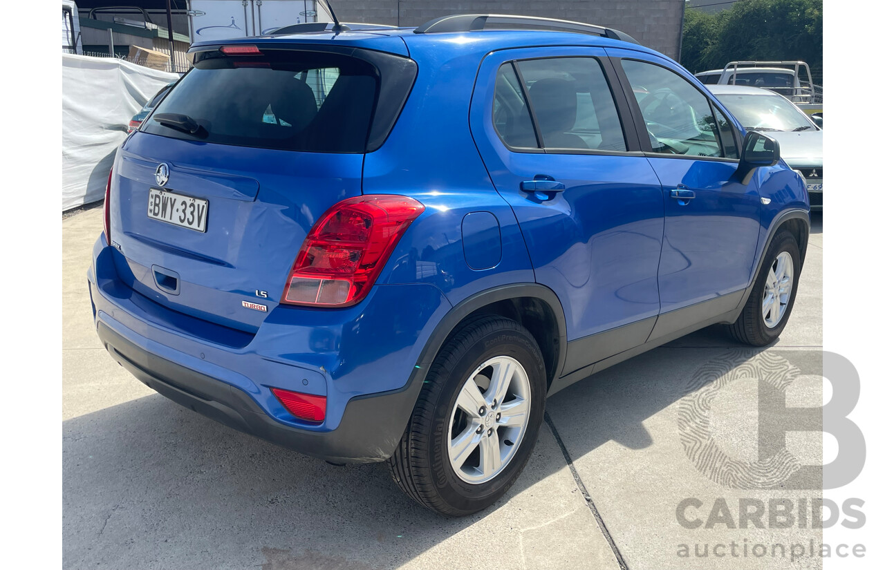 6/2017 Holden Trax LS Turbo TJ MY17 4d Wagon Blue Turbo 1.4L