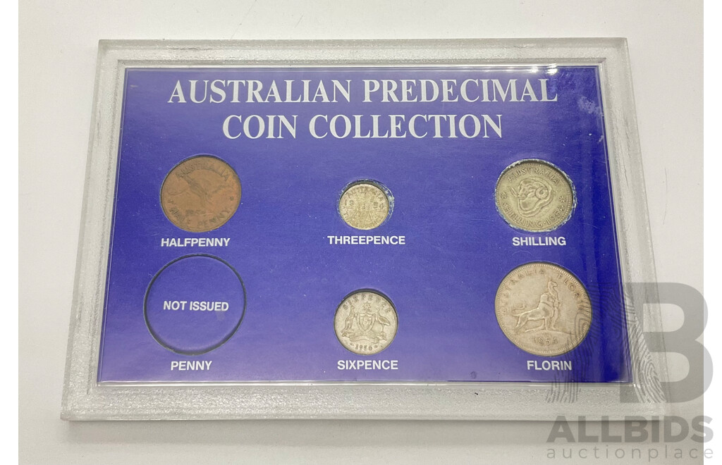 1954 set of Pre Decimal coins.