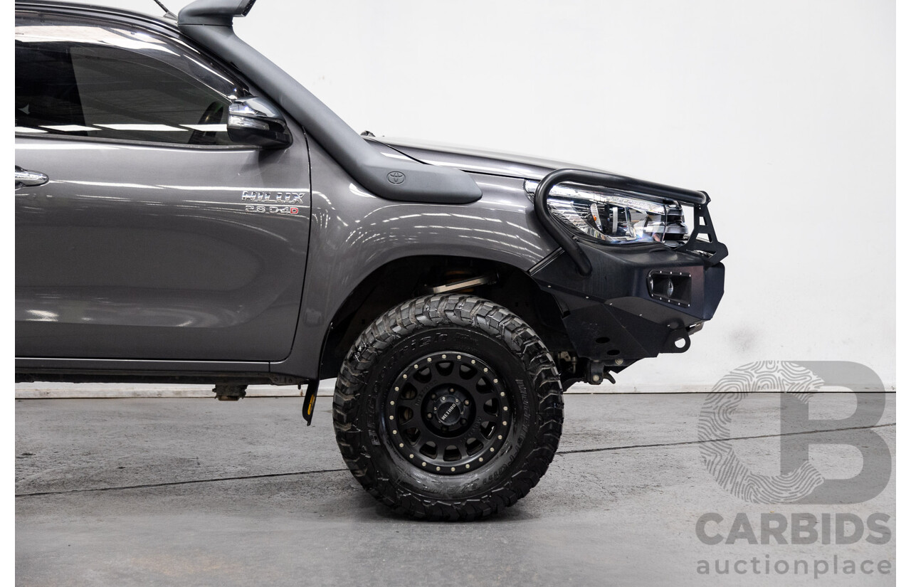 02/2017 Toyota Hilux SR5 4x4 GUN126R Extra Cab Utility Grey Turbo Diesel 2.8L