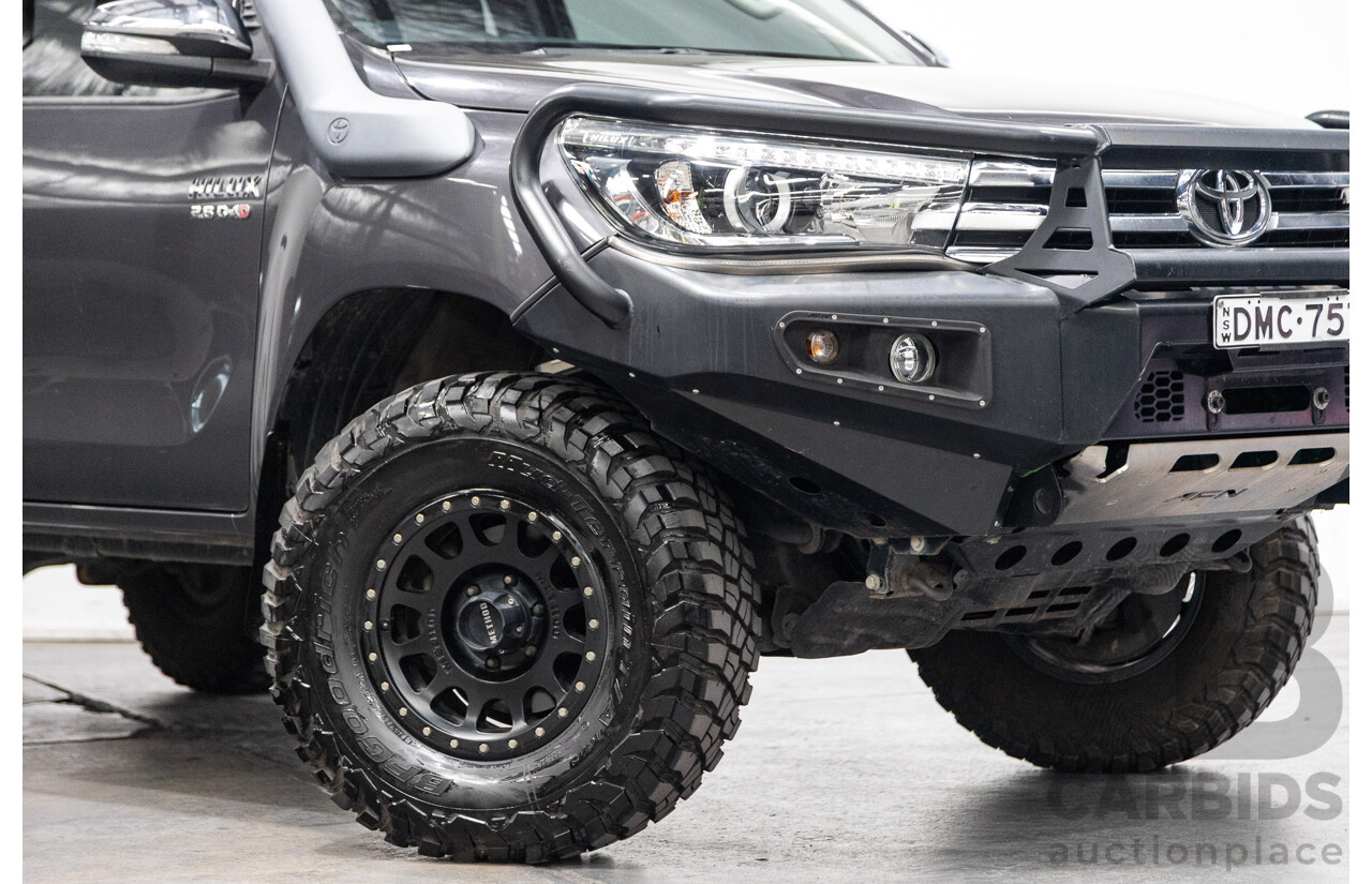 02/2017 Toyota Hilux SR5 4x4 GUN126R Extra Cab Utility Grey Turbo Diesel 2.8L