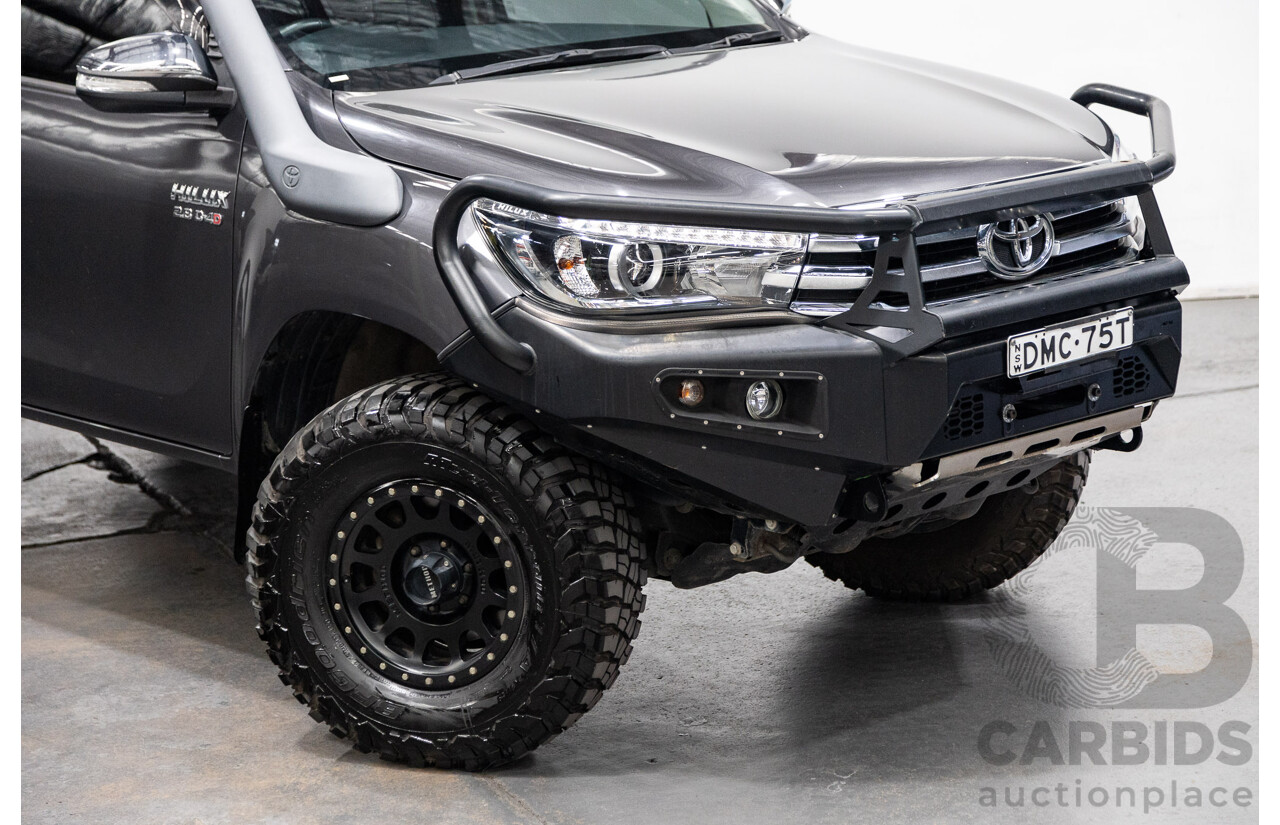 02/2017 Toyota Hilux SR5 4x4 GUN126R Extra Cab Utility Grey Turbo Diesel 2.8L