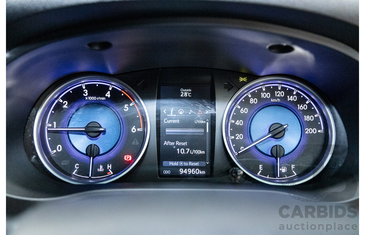 02/2017 Toyota Hilux SR5 4x4 GUN126R Extra Cab Utility Grey Turbo Diesel 2.8L