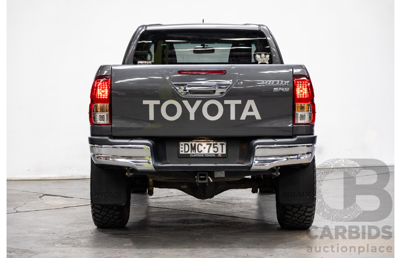 02/2017 Toyota Hilux SR5 4x4 GUN126R Extra Cab Utility Grey Turbo Diesel 2.8L