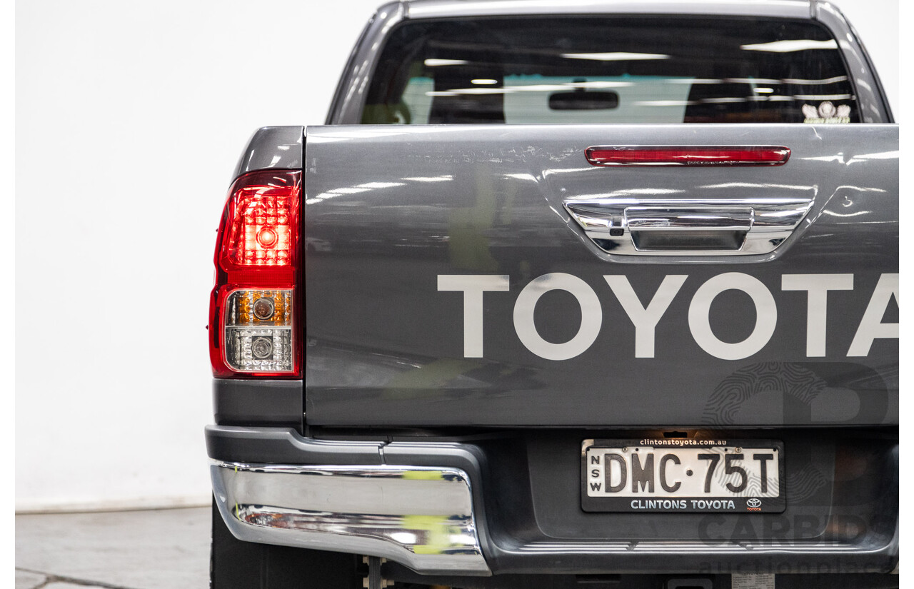 02/2017 Toyota Hilux SR5 4x4 GUN126R Extra Cab Utility Grey Turbo Diesel 2.8L