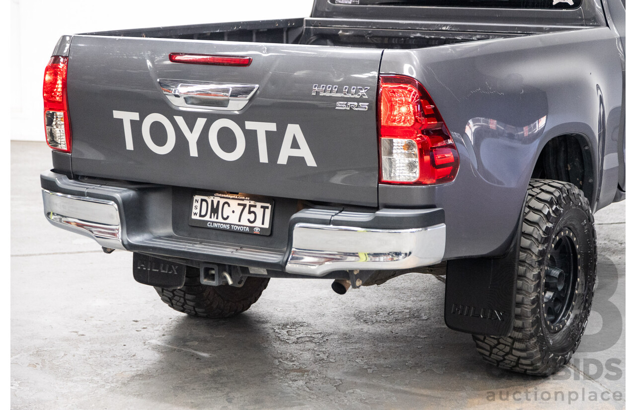 02/2017 Toyota Hilux SR5 4x4 GUN126R Extra Cab Utility Grey Turbo Diesel 2.8L