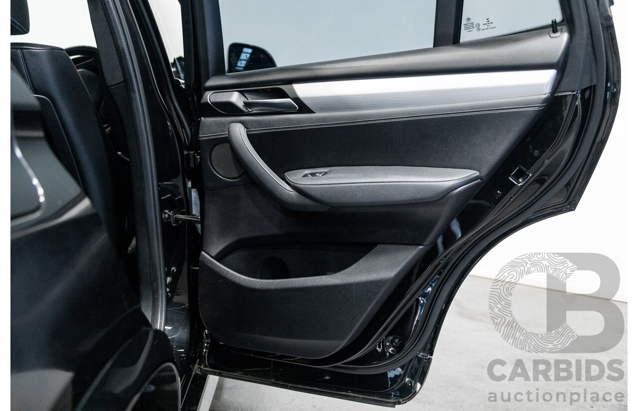 08/2015 BMW X3 xDrive20d (4x4) F25 MY15 4D Wagon Sapphire Black Metallic Turbo Diesel 2.0L