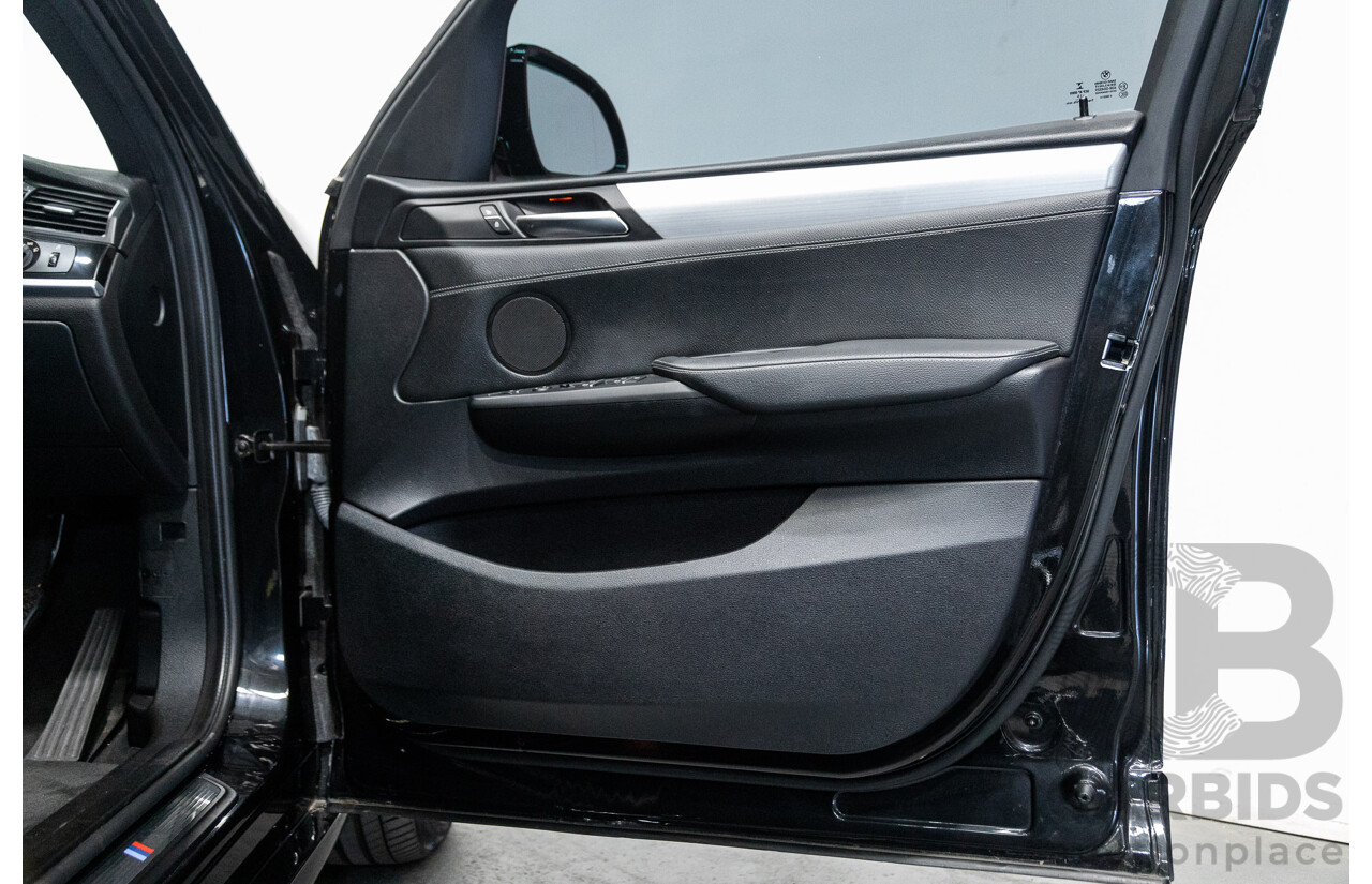 08/2015 BMW X3 xDrive20d (4x4) F25 MY15 4D Wagon Sapphire Black Metallic Turbo Diesel 2.0L