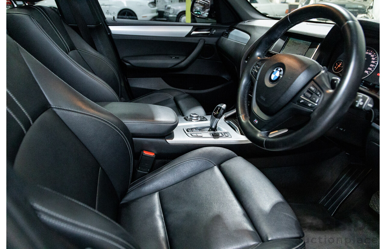 08/2015 BMW X3 xDrive20d (4x4) F25 MY15 4D Wagon Sapphire Black Metallic Turbo Diesel 2.0L