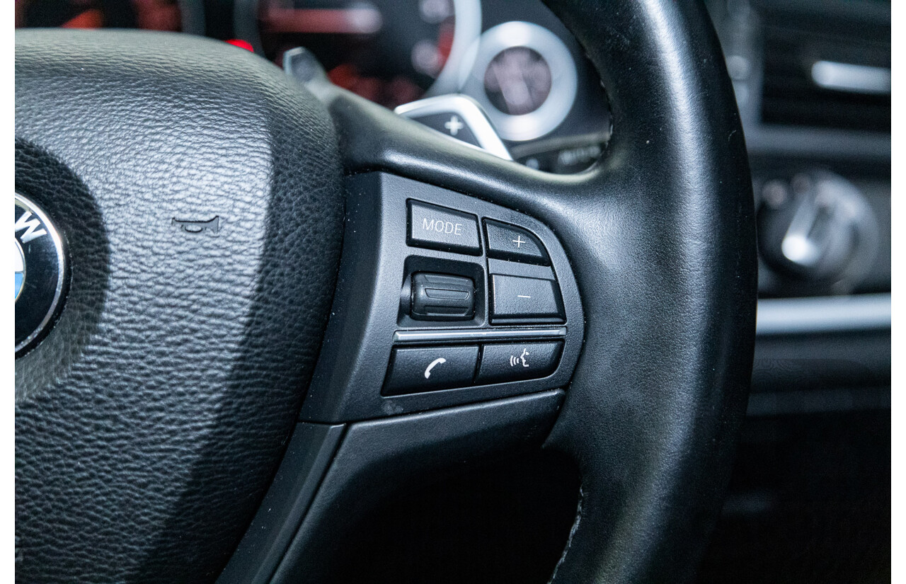 08/2015 BMW X3 xDrive20d (4x4) F25 MY15 4D Wagon Sapphire Black Metallic Turbo Diesel 2.0L