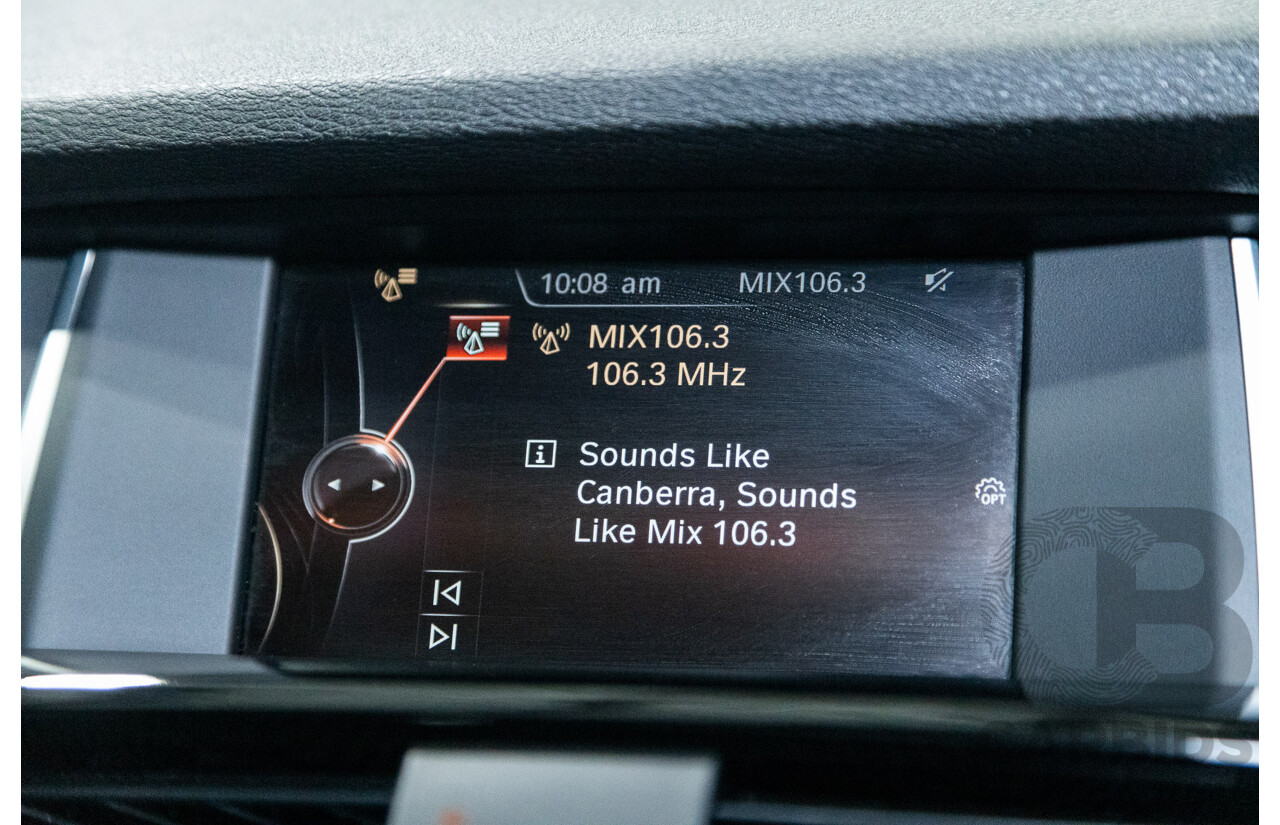 08/2015 BMW X3 xDrive20d (4x4) F25 MY15 4D Wagon Sapphire Black Metallic Turbo Diesel 2.0L