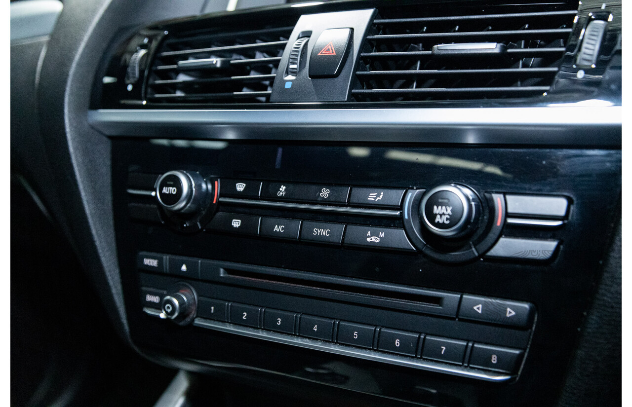 08/2015 BMW X3 xDrive20d (4x4) F25 MY15 4D Wagon Sapphire Black Metallic Turbo Diesel 2.0L