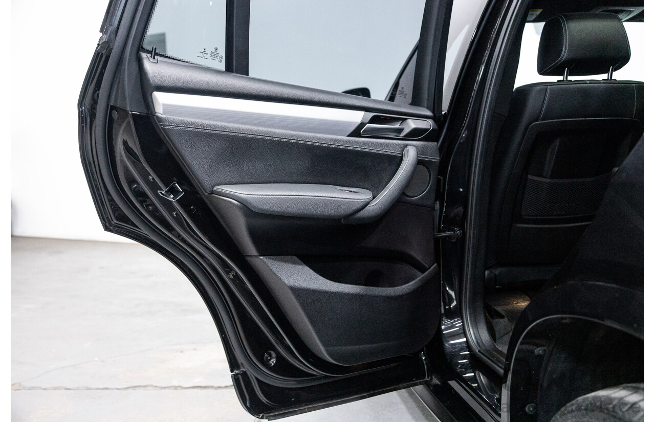 08/2015 BMW X3 xDrive20d (4x4) F25 MY15 4D Wagon Sapphire Black Metallic Turbo Diesel 2.0L