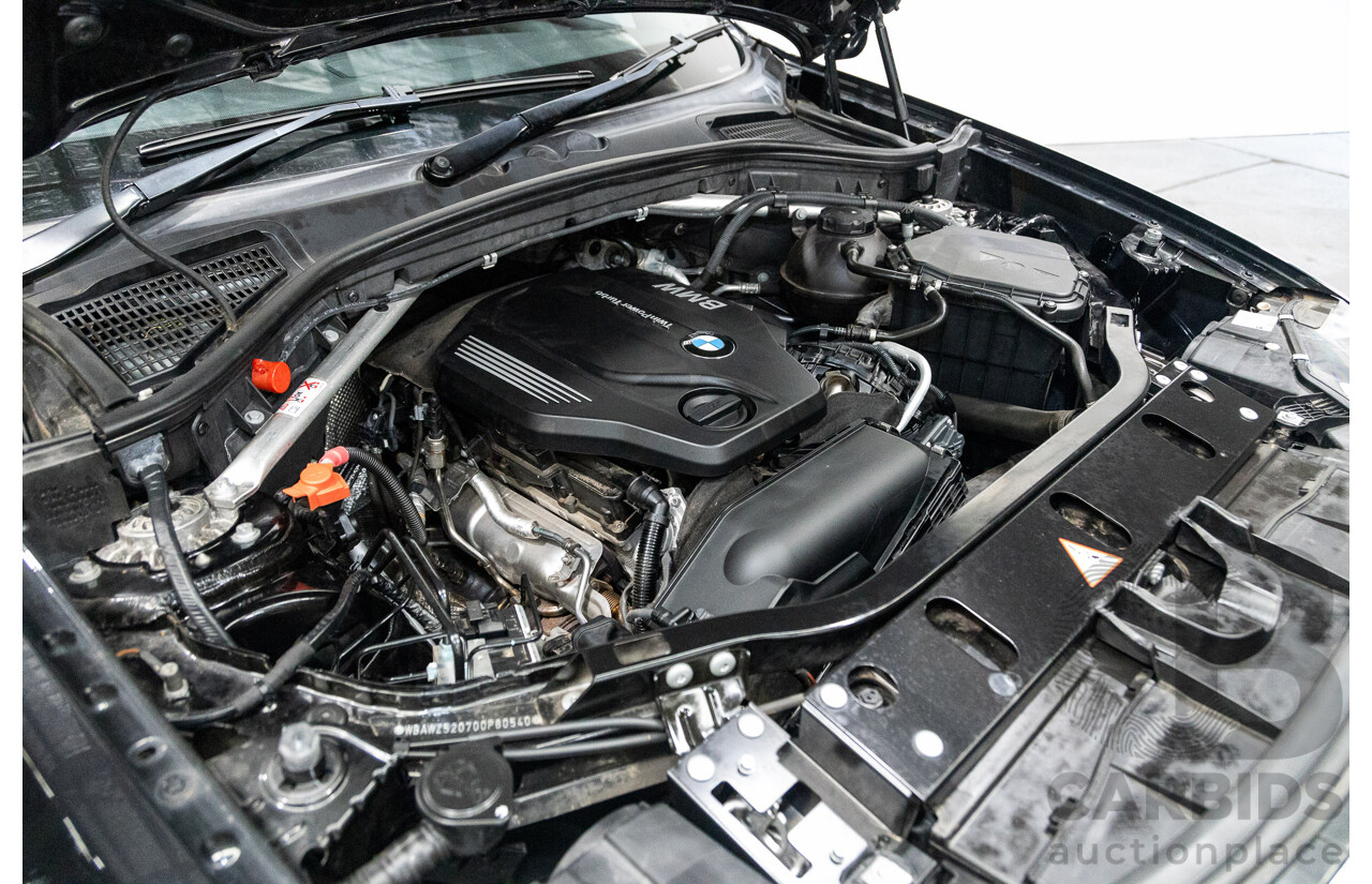 08/2015 BMW X3 xDrive20d (4x4) F25 MY15 4D Wagon Sapphire Black Metallic Turbo Diesel 2.0L