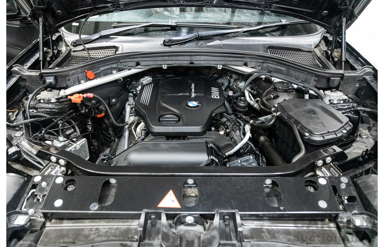 08/2015 BMW X3 xDrive20d (4x4) F25 MY15 4D Wagon Sapphire Black Metallic Turbo Diesel 2.0L