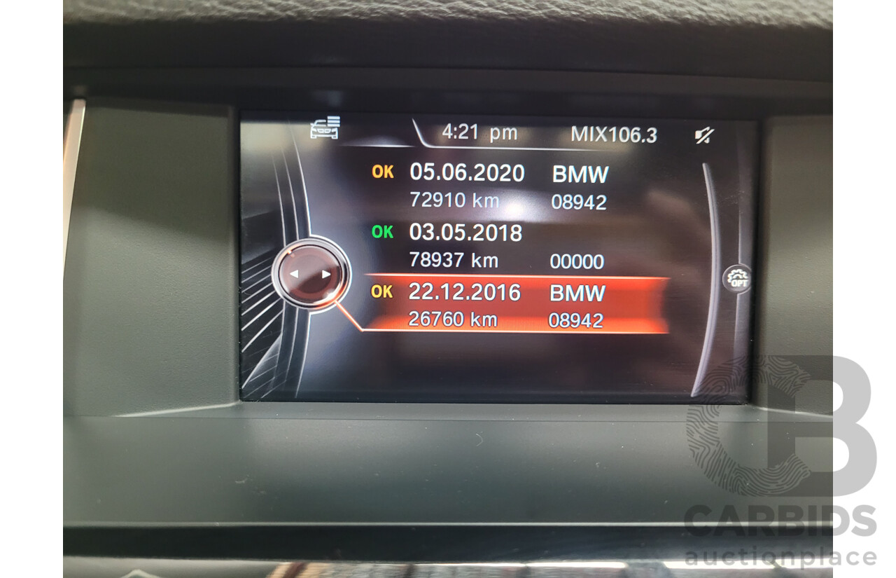 08/2015 BMW X3 xDrive20d (4x4) F25 MY15 4D Wagon Sapphire Black Metallic Turbo Diesel 2.0L