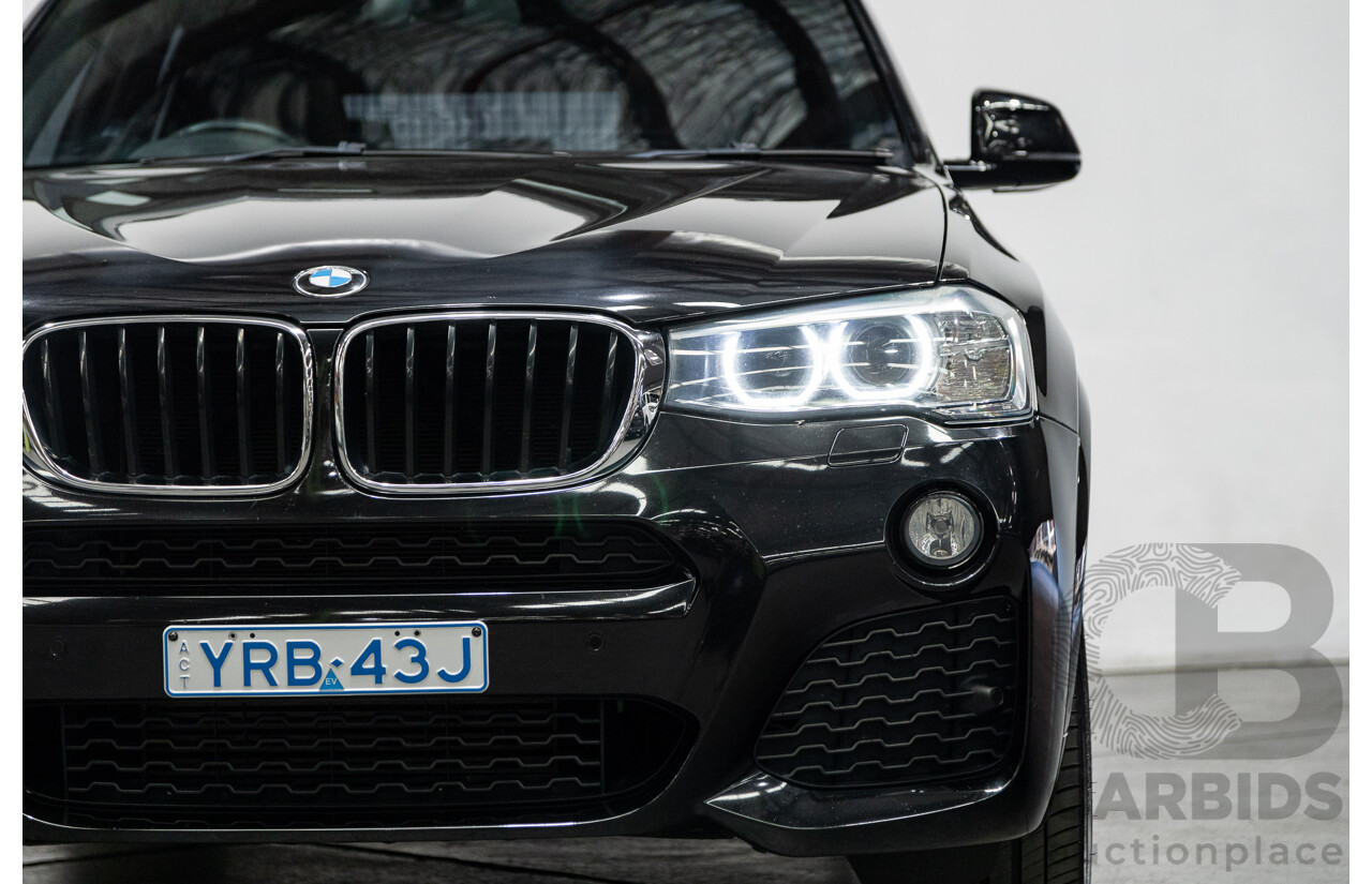 08/2015 BMW X3 xDrive20d (4x4) F25 MY15 4D Wagon Sapphire Black Metallic Turbo Diesel 2.0L