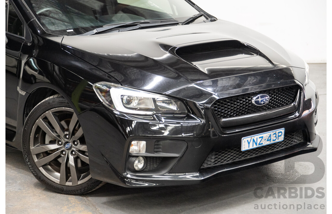 08/2015 Subaru WRX Premium (AWD) MY16 4d Sedan Black Turbo 2.0L