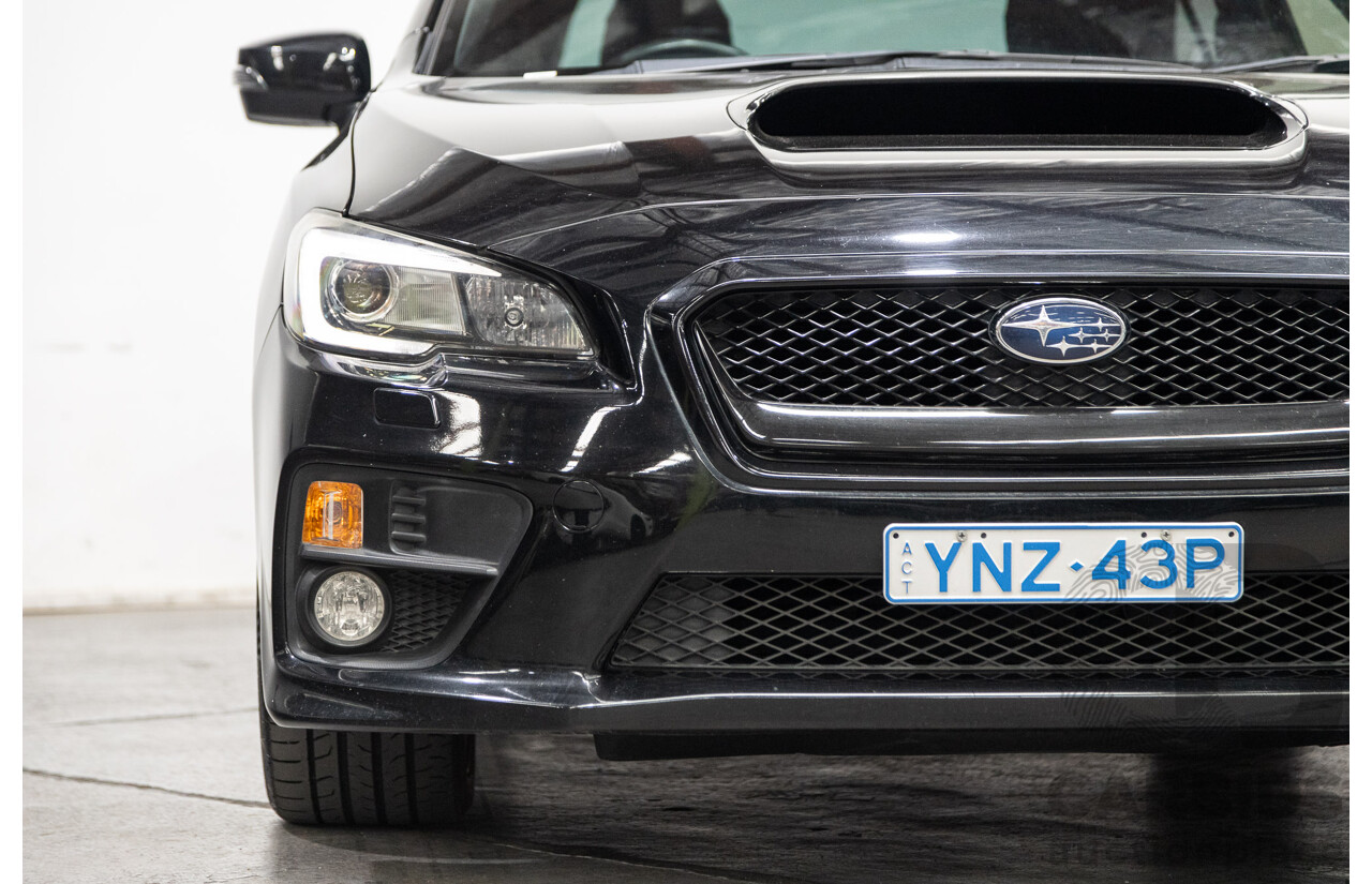 08/2015 Subaru WRX Premium (AWD) MY16 4d Sedan Black Turbo 2.0L