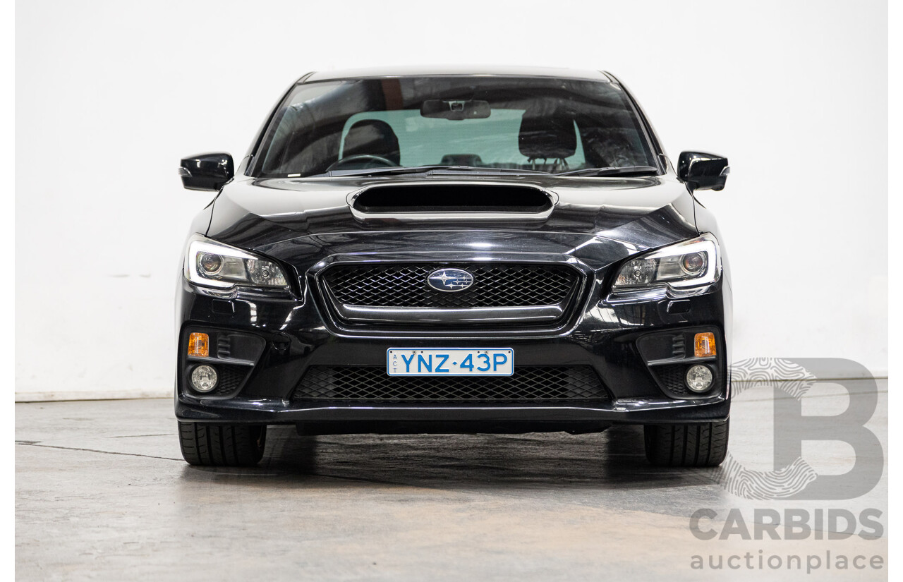 08/2015 Subaru WRX Premium (AWD) MY16 4d Sedan Black Turbo 2.0L