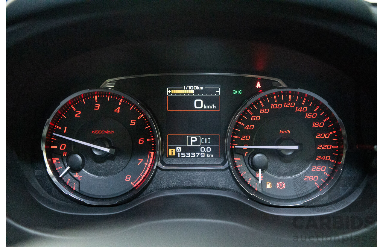 08/2015 Subaru WRX Premium (AWD) MY16 4d Sedan Black Turbo 2.0L