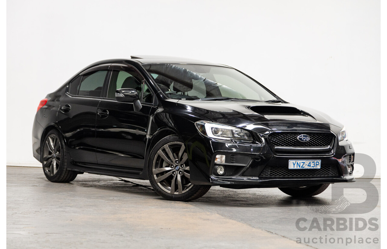 08/2015 Subaru WRX Premium (AWD) MY16 4d Sedan Black Turbo 2.0L