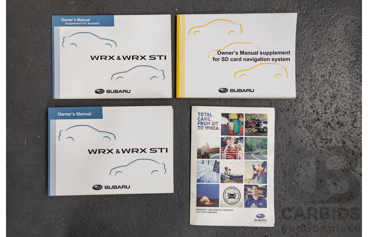 08/2015 Subaru WRX Premium (AWD) MY16 4d Sedan Black Turbo 2.0L