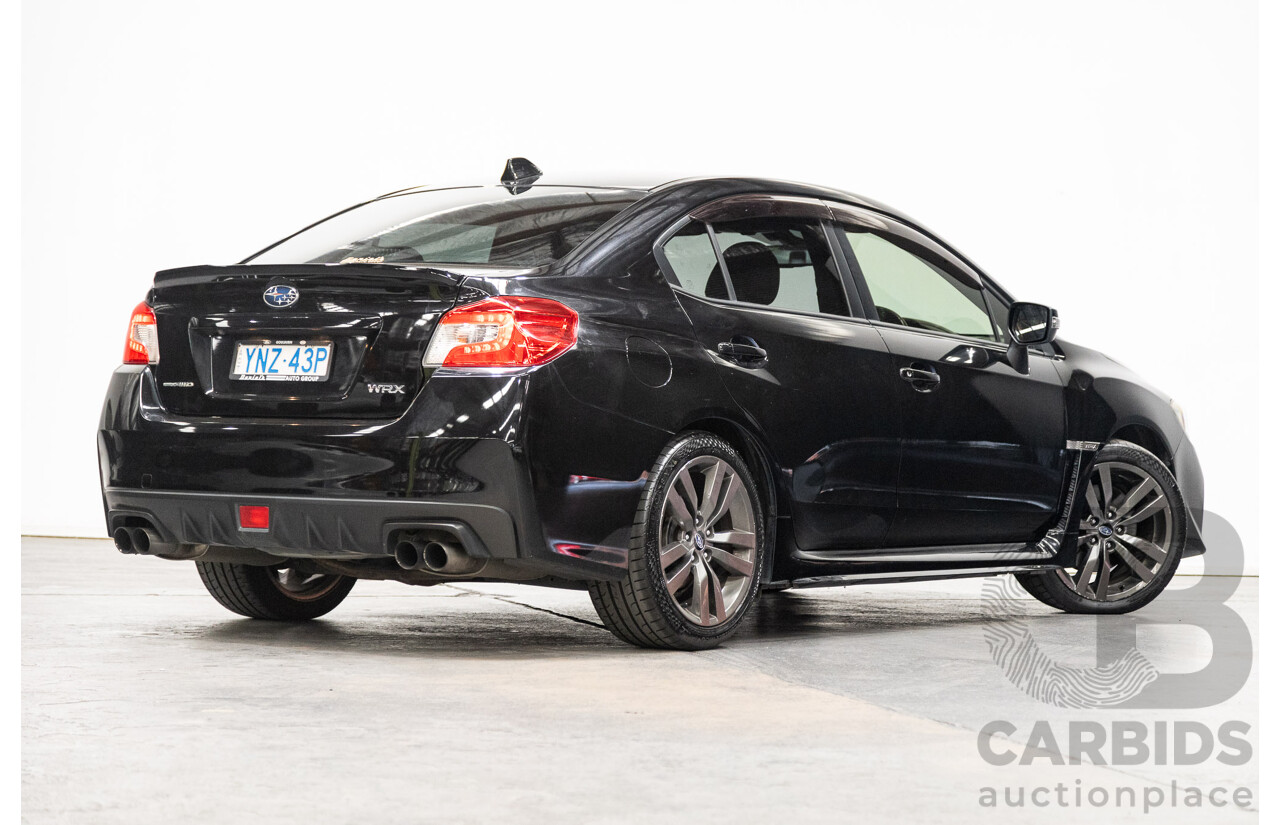 08/2015 Subaru WRX Premium (AWD) MY16 4d Sedan Black Turbo 2.0L