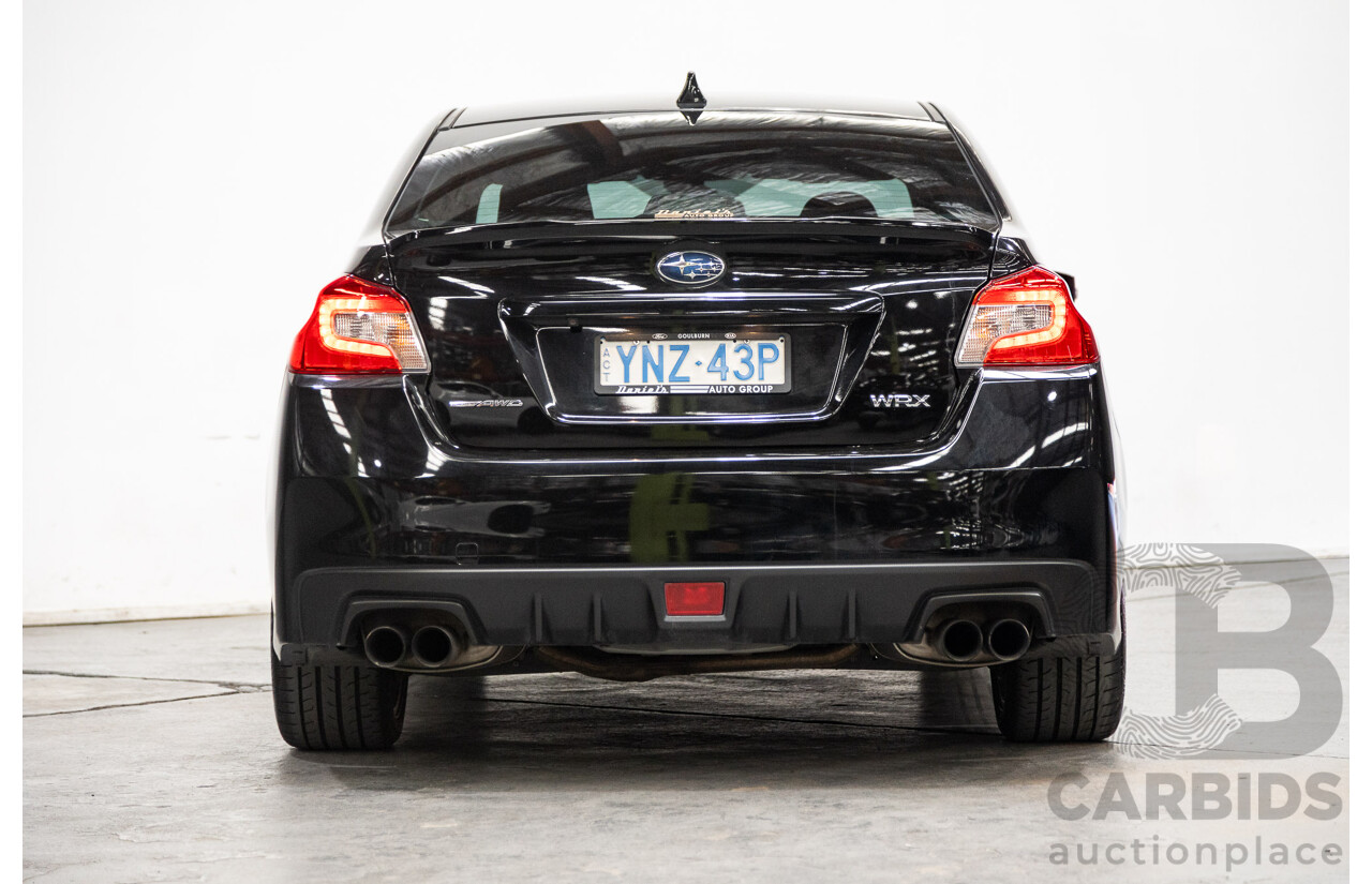 08/2015 Subaru WRX Premium (AWD) MY16 4d Sedan Black Turbo 2.0L