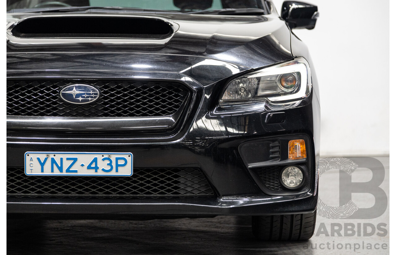 08/2015 Subaru WRX Premium (AWD) MY16 4d Sedan Black Turbo 2.0L