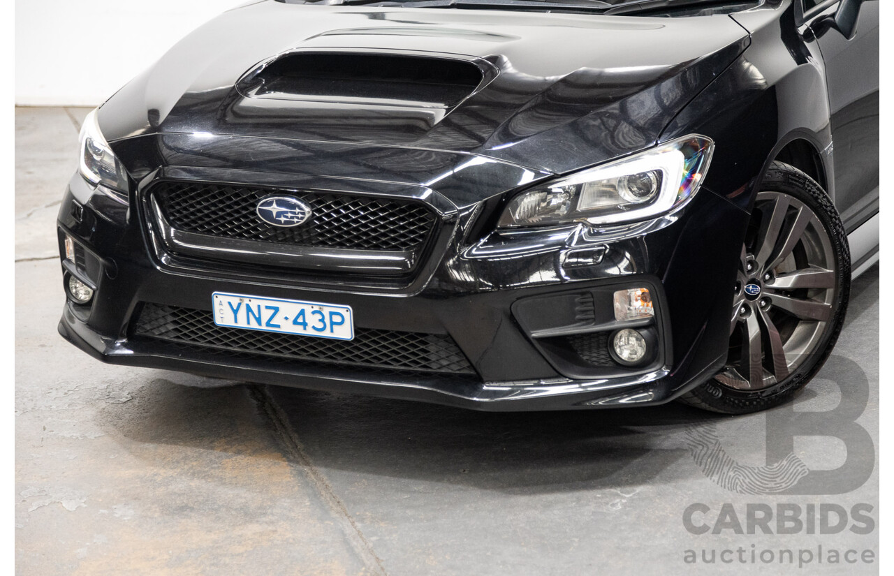 08/2015 Subaru WRX Premium (AWD) MY16 4d Sedan Black Turbo 2.0L