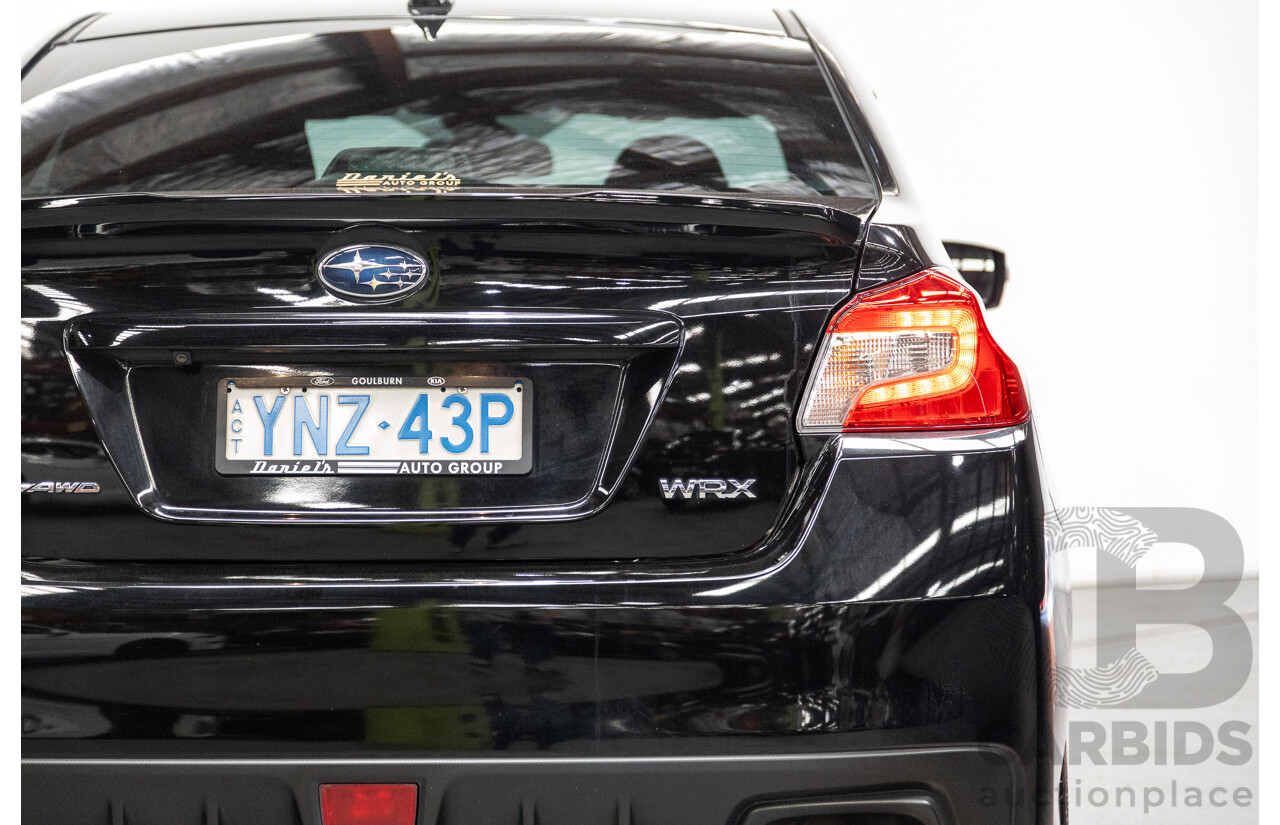 08/2015 Subaru WRX Premium (AWD) MY16 4d Sedan Black Turbo 2.0L