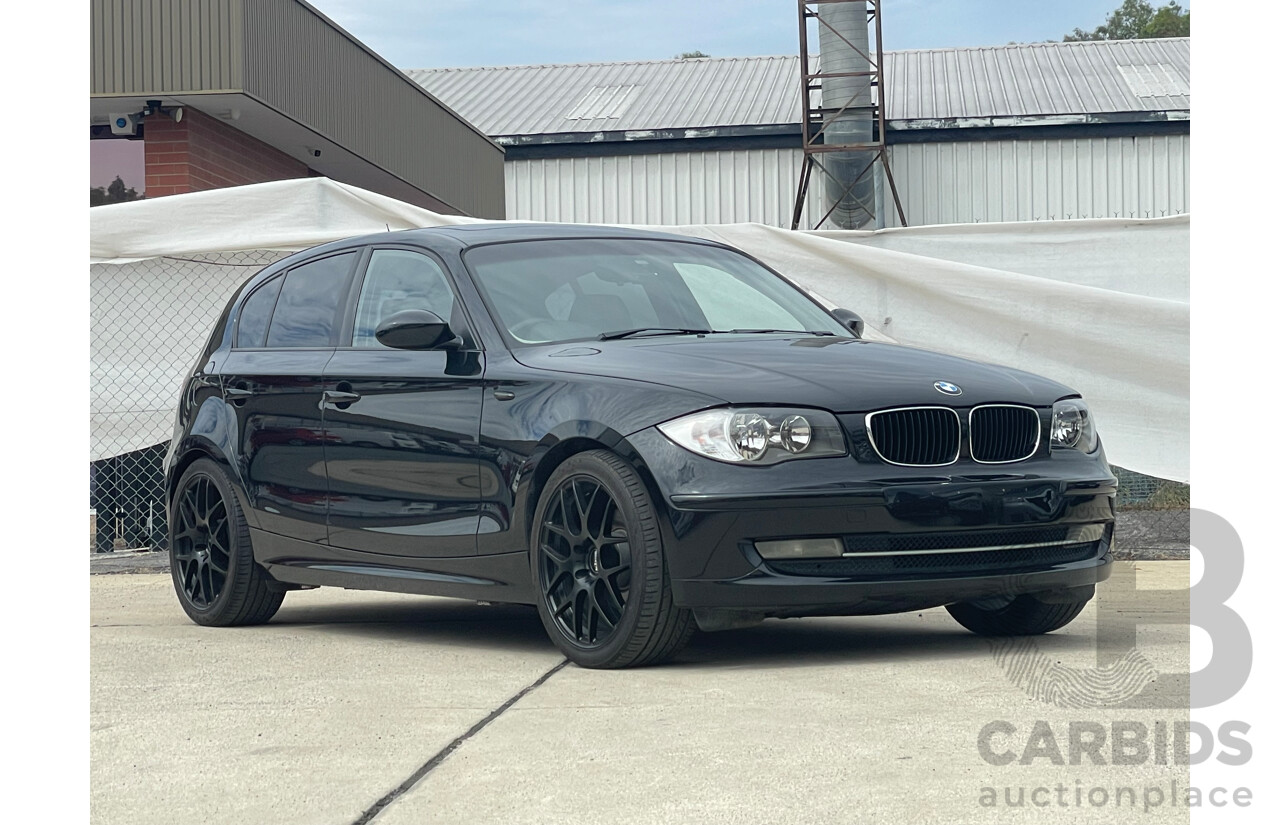 05/2008 BMW 118i E87 MY07 Upgrade 4d Hatchback Black 2.0L