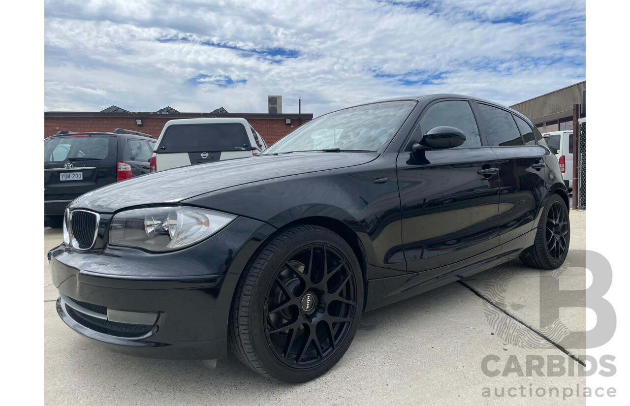 05/2008 BMW 118i E87 MY07 Upgrade 4d Hatchback Black 2.0L