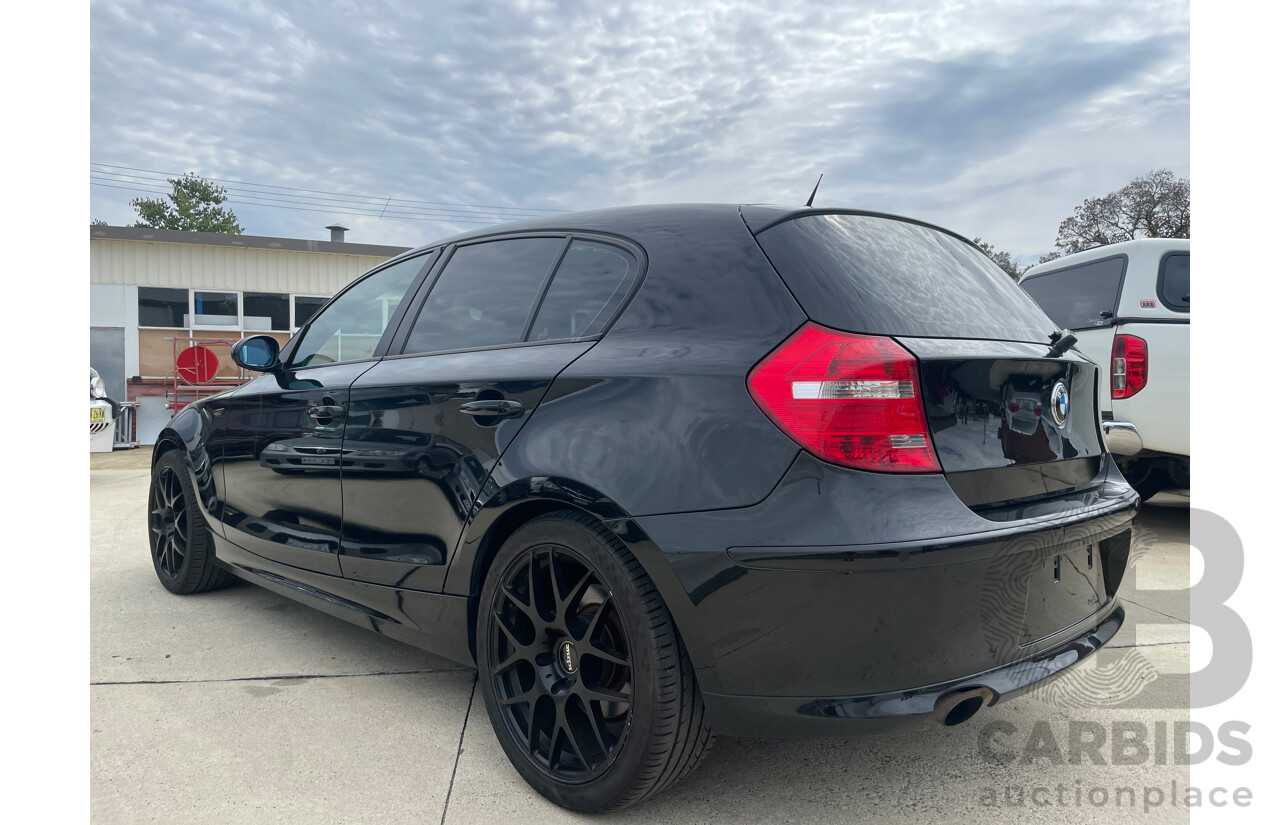 05/2008 BMW 118i E87 MY07 Upgrade 4d Hatchback Black 2.0L