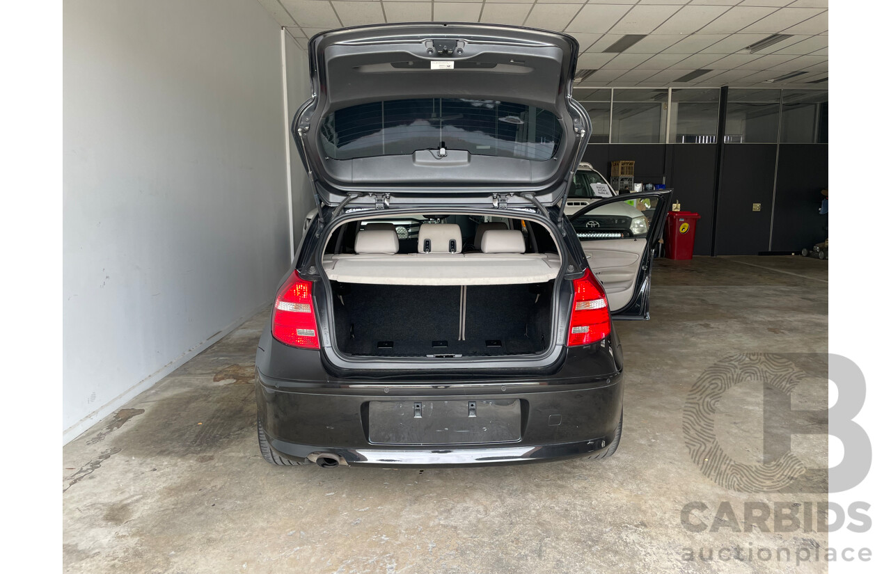 05/2008 BMW 118i E87 MY07 Upgrade 4d Hatchback Black 2.0L