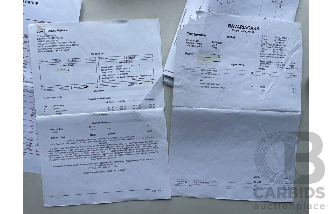 05/2008 BMW 118i E87 MY07 Upgrade 4d Hatchback Black 2.0L