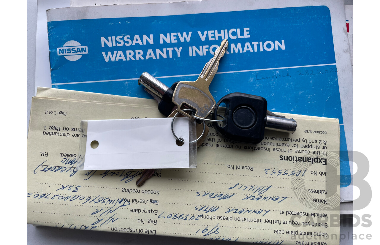 8/1991 Nissan Patrol ST30 (4x4) GQ 4d Wagon White 3.0L