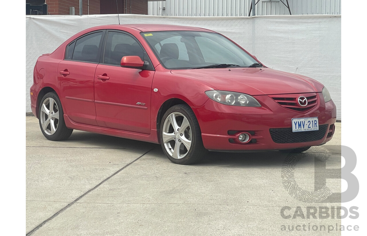 6/2004 Mazda Mazda3 SP23 BK 4d Sedan Red 2.3L