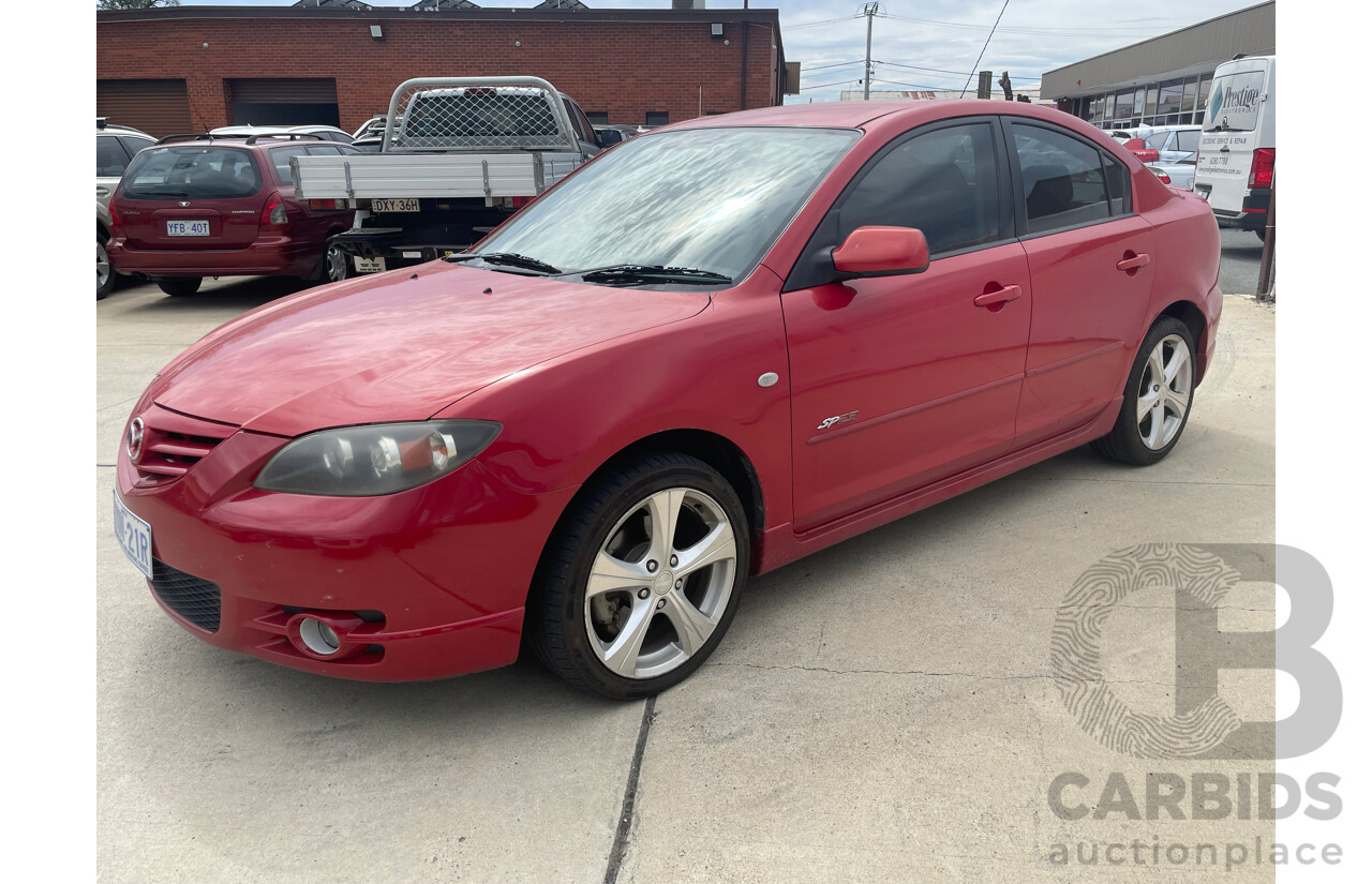 6/2004 Mazda Mazda3 SP23 BK 4d Sedan Red 2.3L