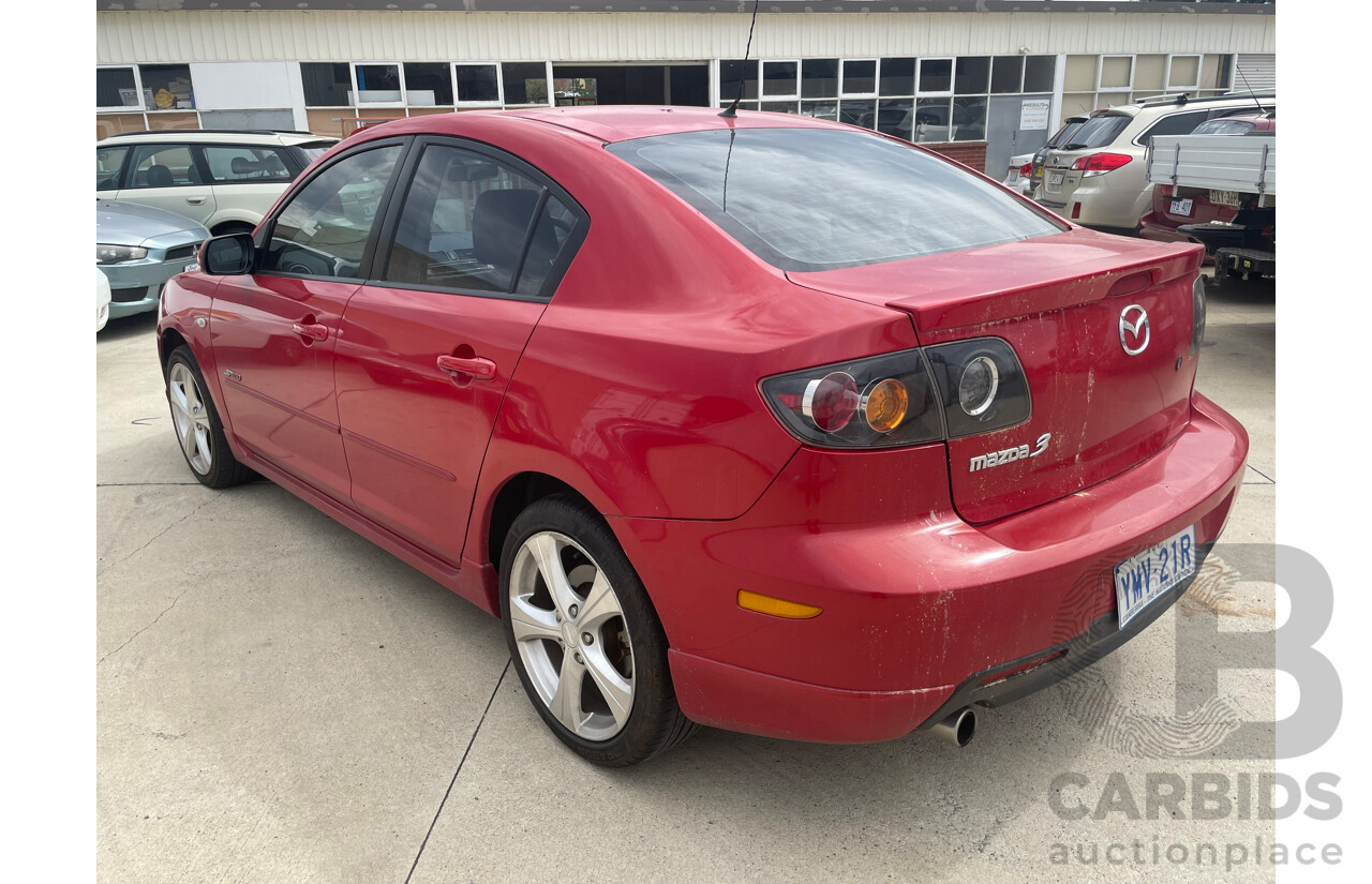 6/2004 Mazda Mazda3 SP23 BK 4d Sedan Red 2.3L