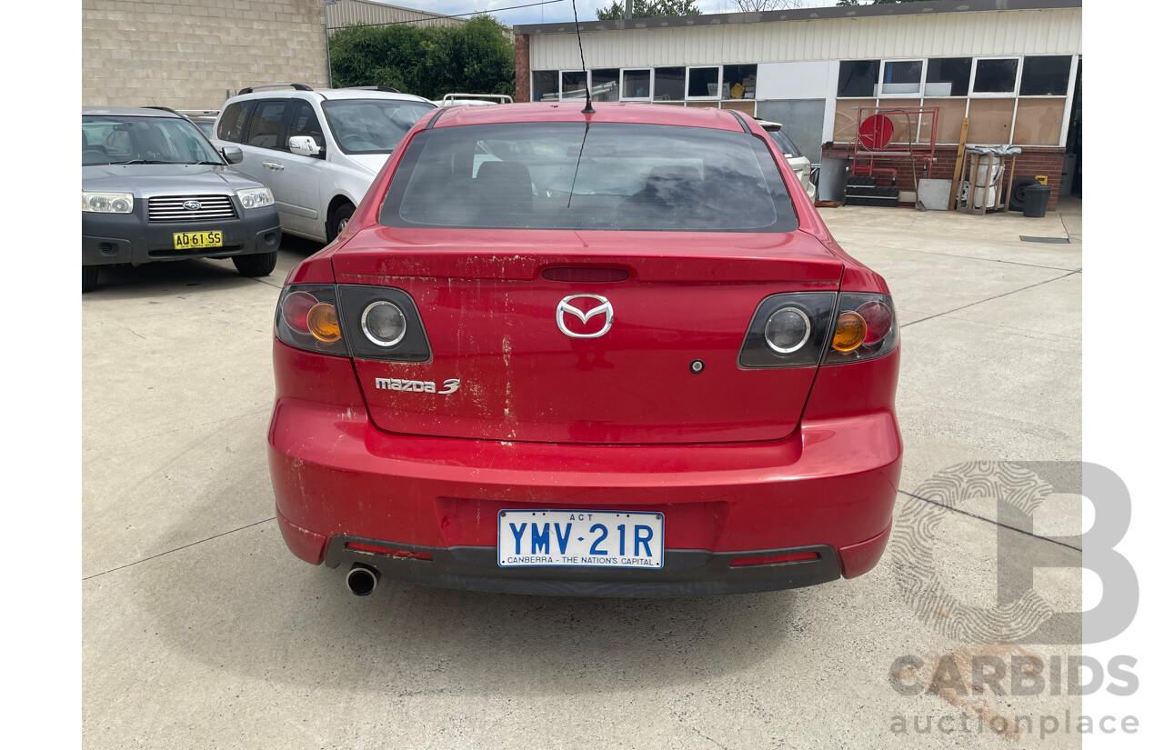 6/2004 Mazda Mazda3 SP23 BK 4d Sedan Red 2.3L