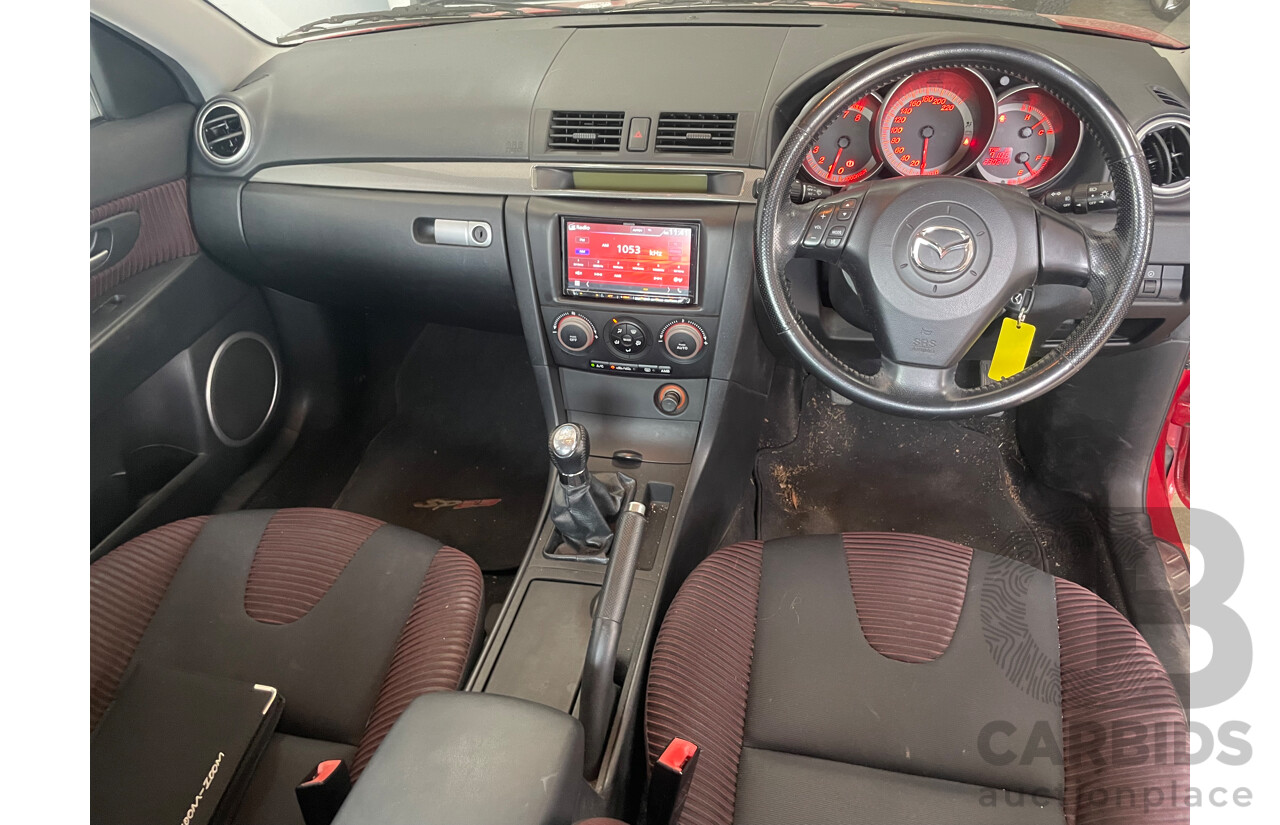 6/2004 Mazda Mazda3 SP23 BK 4d Sedan Red 2.3L