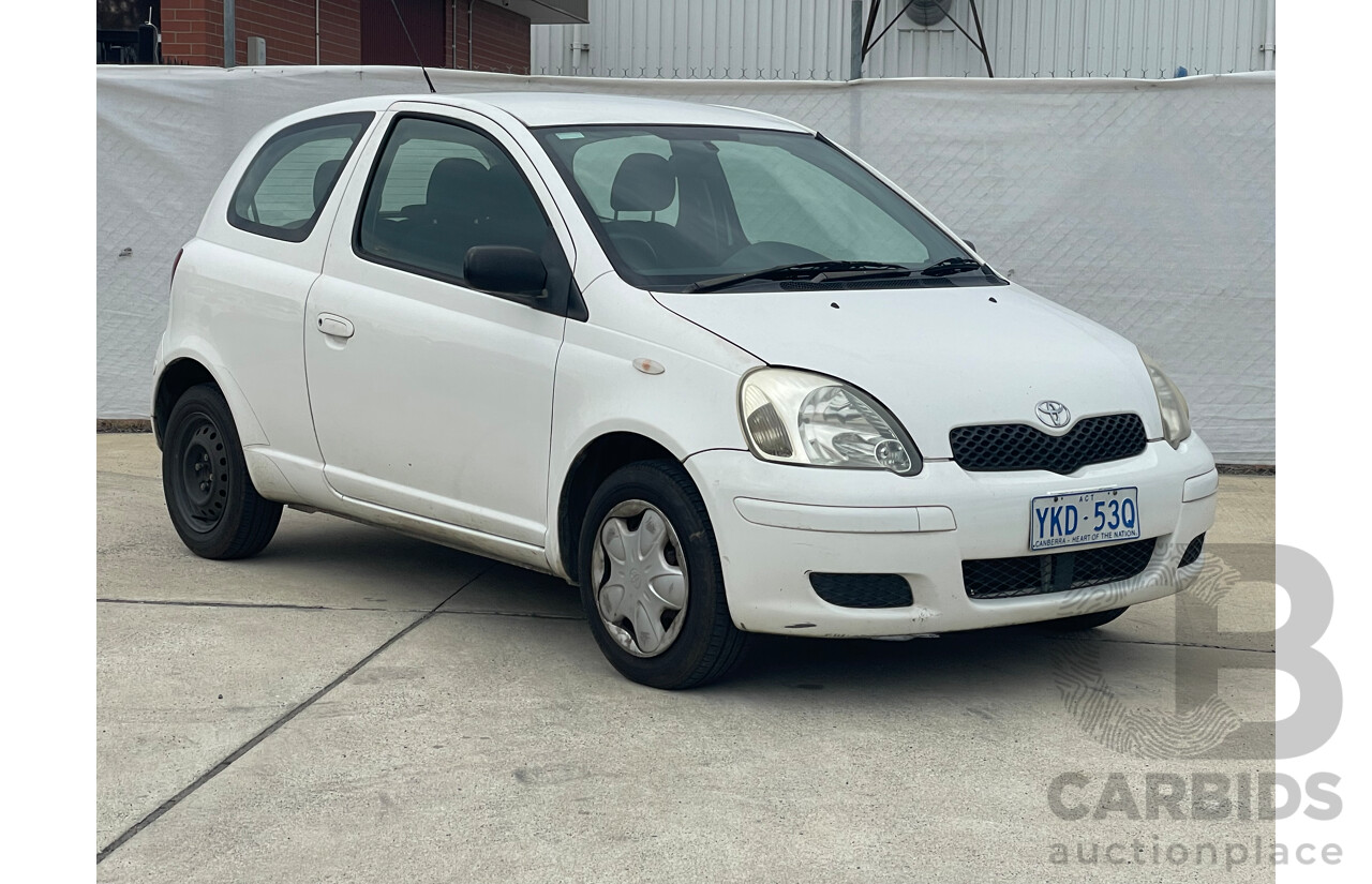 5/2005 Toyota Echo  NCP10R 3d Hatchback White 1.3L
