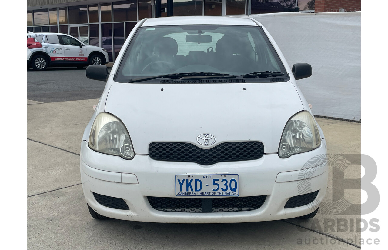 5/2005 Toyota Echo  NCP10R 3d Hatchback White 1.3L