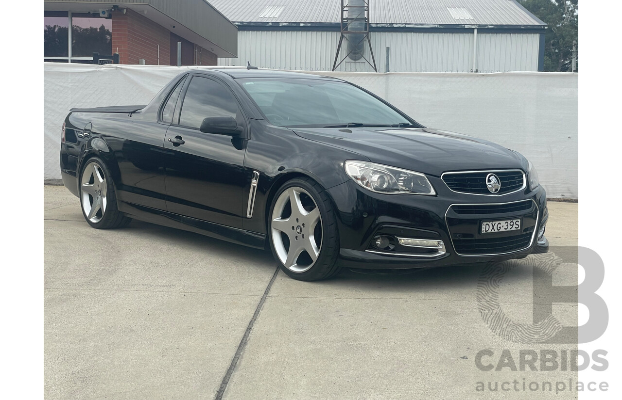 6/2014 Holden Commodore SV6 Storm VF Ute Black 3.6L