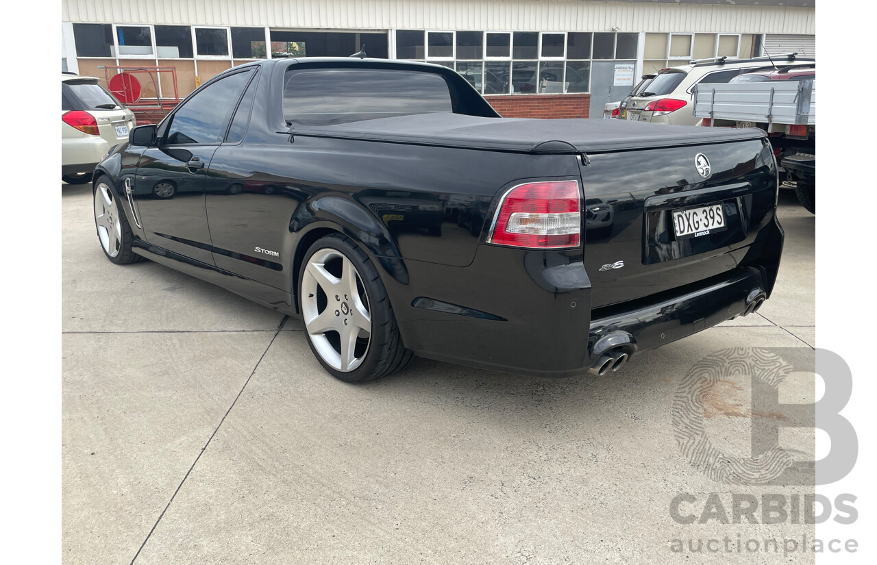 6/2014 Holden Commodore SV6 Storm VF Ute Black 3.6L
