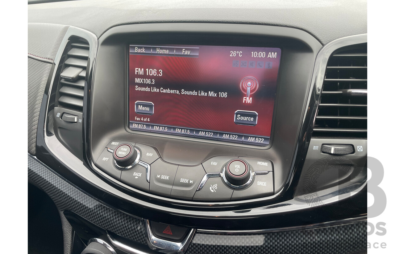 6/2014 Holden Commodore SV6 Storm VF Ute Black 3.6L