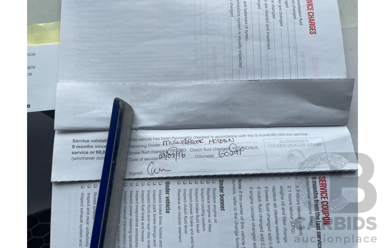 6/2014 Holden Commodore SV6 Storm VF Ute Black 3.6L