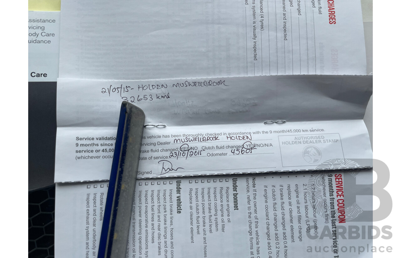 6/2014 Holden Commodore SV6 Storm VF Ute Black 3.6L