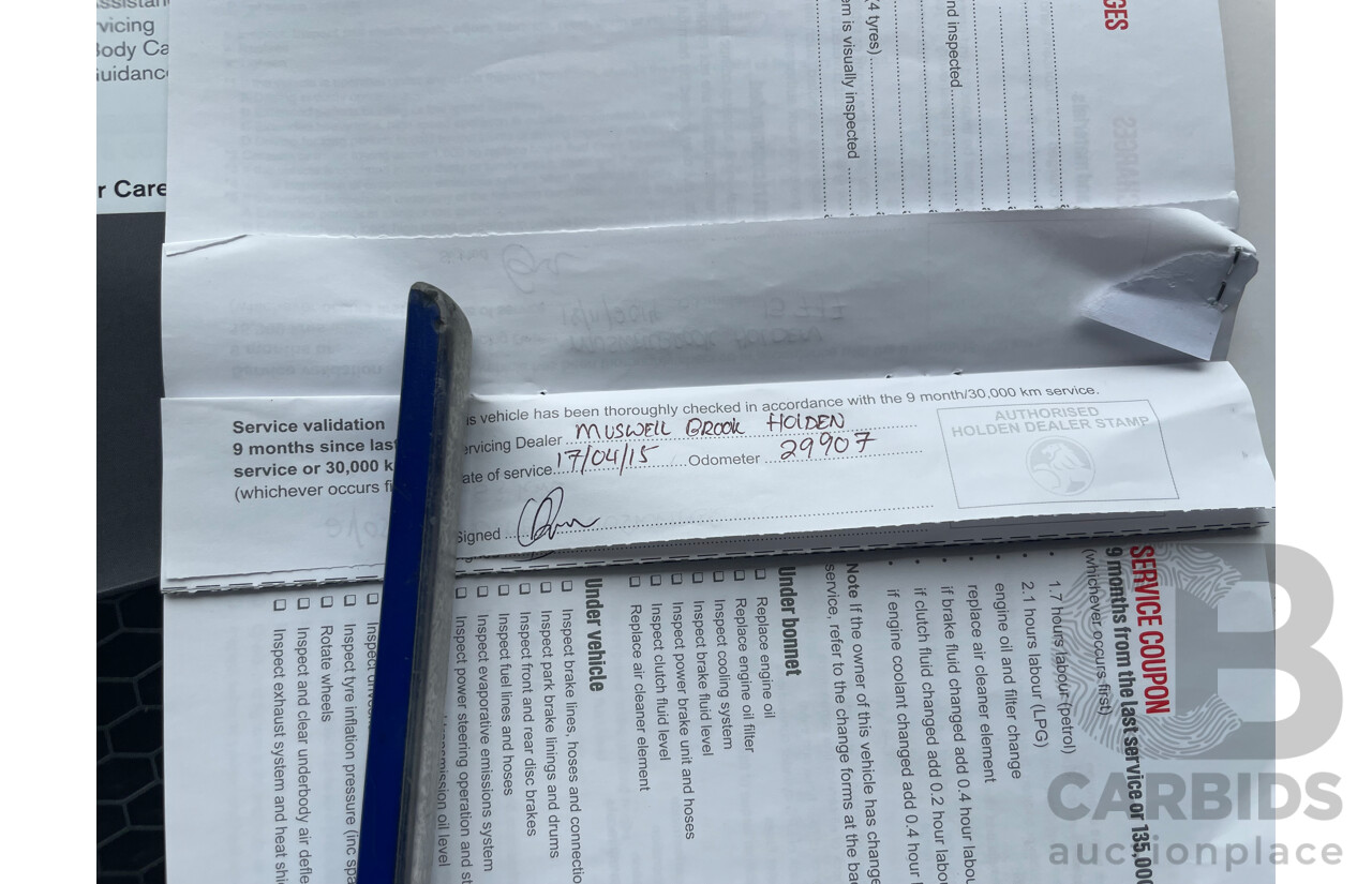 6/2014 Holden Commodore SV6 Storm VF Ute Black 3.6L